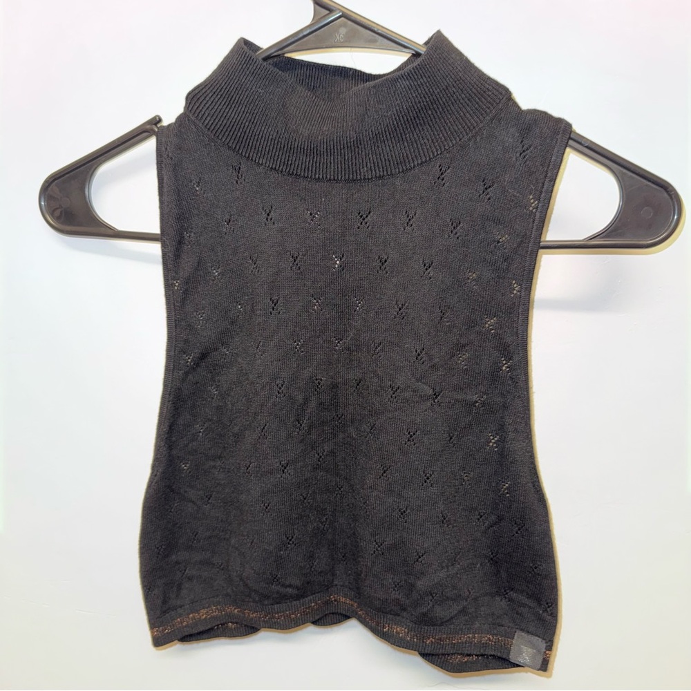 Savage X Fenty Black Knit Crop Top